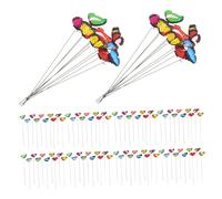 BESTonZON 100 Pièces Butterfly Garden Stakes Decorative Ornaments Weather Resistant for Outdoor Flowers Plants Bouquets Party Decor
