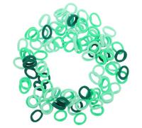 BESTonZON 100 Pièces Élastiques à Cheveux Verts pour Petites Filles sans Couture pour Queues de Cheval de Garçon Fille Adaptés aux Cheveux Fins et Cuir Chevelu Sensible Durables pour Usage Q