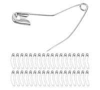 BESTonZON 100 Pièces Épingles de Sûreté Courbées Nickelé pour Quilting Couture Patchwork Fixation Tissus Polyvalente