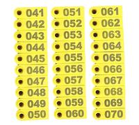 BESTonZON 100 Pièces Étiquettes Numérotées pour Bétail Tpu Étanches et Résistantes Aux Uv Identification Durable pour Vaches et Porcs Appropriée pour Réduire la Souffrance
