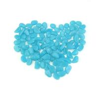 BESTonZON 100 pièces Galets Lumineux Bleus pour Aquarium et Jardin Décorations Phosphorescentes sans Danger pour Bassin Poissons Ornement Extérieur et Intérieur