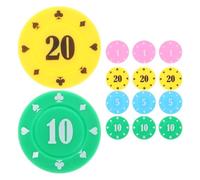 BESTonZON 100 pièces Jetons Jeu Société Mahjong Jeu Accessoire Points Récompense Comptage Prop Éducatif