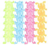 BESTonZON 100 pièces Jouets Grenouilles Pressées Colorées Jouets Rebondissants Amusants pour Garçon Fille Éducatif de Récréation pour Garçon Fille Couleur Aléatoire Couleur Aléatoire