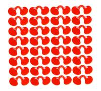 BESTonZON 1000 pièces Lunettes Picage pour Poules Moyenne Masque Oculaire Rouge Picage des Poulets Facile à Installer Lot