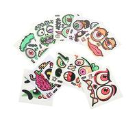 BESTonZON 10feuilles Autocollants Visages De Citrouille Pour Décoration Halloween Autocollants Colorés Pour Fête Et Créations Festives
