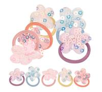 BESTonZON 10Pièces Élastiques à Cheveux pour Chiens Lot de Accessoires Corde à Cheveux Élastique Sécurisée pour Animaux pour Coiffer Chiens et