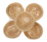 BESTonZON 10pièces Faux Nid Oiseau Artificiel Nichoir pour Cage Décoration De Jardin Petit Nid Décoratif Usage Intérieur Et Extérieur