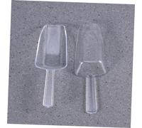 BESTonZON 10pièces Lot De Pelles à Glace Plastique Transparentes Petites Cuillères Doseuses Multifonctions Pour Bonbons Desserts Café Et Thé Ustensiles Pratiques Pour Cuisine Et Buffet