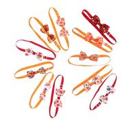 BESTonZON 11 Pièces Noeud pour Animaux De Compagnie Petits Arcs De Chien Collier Noeud Chaton Collier De Nœud Ties d'arc Mode pour Animaux De Compagnie Polyester