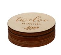 BESTonZON 12 Pièces Cartes de croissance en bois cartes de bébé jalon Annonce cartes d'âge de bébé faire la fête jour noel babyshoower d'étape du nouveau-né cartes d'étape de bébé