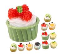 BESTonZON 12 pièces Décorations Gâteaux Résine Réalistes Accessoires DIY Modèles de Faux Desserts pour Maison Pâtisserie Vitrine et Festivals