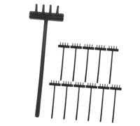 BESTonZON 12 pièces Kit Râteaux Mini Sable Plastique pour Bac à Sable Outils Jardinage Garçon Fille pour Jardin Zen Accessoire Jeu pour Créativité et Motricité Fine