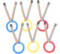 BESTonZON 12 Pièces Lot de Cordes de Marche Détachables avec Poignées Rondes pour Tout-petits Laisse de Sécurité Anti-perte avec Anneaux Plastiques pour Groupes Extérieur et École Maternelle