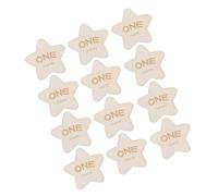 BESTonZON 12pièces Cartes De Milestones Bois Pour Étoile Disques Annonce De Naissance Double Face Accessoires Photo Pour Nouveaux-nés Et Shower