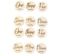 BESTonZON 12pièces Cartes Milestones Garçon Fille Double-face De Cartes Mensuelles Pour Capturer Les Moments Précieux Vie De Votre Garçon Fille Design Élégant Et Durable