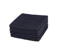 BESTonZON 12pièces Filtre Actif Carré pour Contrôle des Odeurs Bac à Litière Remplacement Filtre Anti-odeurs Poubelle Compost