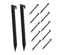 BESTonZON 12pièces Lot de Piquets De Tente Plastique pour Camping Plage Jardin Et Pelouse Facile Et