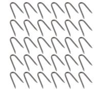 BESTonZON 140 Pièces Clous U Galvanisé pour Clôture de Jardin Fixation Durable et Pratique pour Treillis et Piquets U