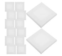 BESTonZON 15 Mini Toiles à Peindre en Coton 10x10 Cm, Toile Vierge Carrée pour Peinture, Lot de 15 Panneaux pour Projets Artistiques et Décoration Intérieure