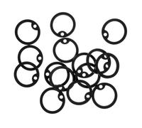 BESTonZON 15 pièces Silicone Dog Tag Silencers Circles for Dogs and Cats Noise-reducing Id Tag Rings Protect Edges and Prevent Clanking