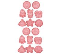 BESTonZON 16pièces Moules à Biscuits Silicone Emporte Cookies Été Hawaïens Pour Pâtisserie Et Décoration De Gâteaux