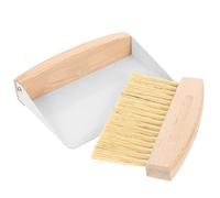 BESTonZON 1ensemble Mini Balayette Et Ramassette pour Nettoyage De Bureau Pratique pour Écran Clavier Et Table Design Ergonomique Fer Bois De Hêtre Environnement Travail Propre