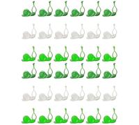 BESTonZON 2 Ensembles Crochets Muraux Auto Adhésifs pour Plantes Grimpantes Lot de Clips Forme De Escargot pour Vignes Fixation Murale sans Trace avec Colle Puissante 30 Pièces * 2