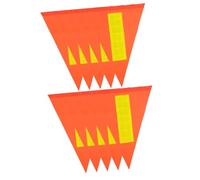 BESTonZON 2 Ensembles Drapeau De Sécurité Réfléchissant Pour De Accessoire De Cyclisme Pour Garçon Fille Et Adultes Drapeau Lumineux Pour Vélos Remorques Et Fauteuils 5 Pièces * 2