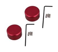 BESTonZON 2 ensembles Guitar Effect Pedal Cap Alliage Aluminium avec Tapis Caoutchouc Protecteur Set de Kits Capuchon Vis Poignée Couleur Protection Complète pour Pédales Couleur Aléatoire