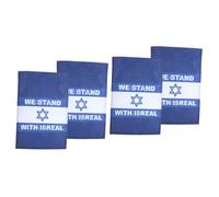 BESTonZON 2 Ensembles Jardin Israël Décoration Extérieure Support National 2 Pièces * 2