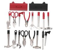 BESTonZON 2 Ensembles Miniature Dollhouse Tool Kit Compact Lightweight Hammer Pliers Wrench Screwdriver for Detailed Mini Repair and Decoration