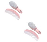 BESTonZON 2 Ensembles peigne de massage brush Peigne bébé peigne pour bébé brosse à cheveux pour bébés filles kit de toilettage pour bébé trucs de bébé peigne infantile baignoire Cadeau