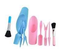 BESTonZON 2 Ensembles Pelle à Terreau Ensemble Outils de Jardinage pour Plantes Grasses Outils pour Rempotage pour Plantes Pot avec Mini Pelle et Brosse Inclinée