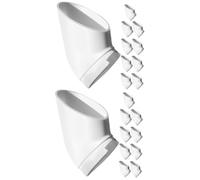 BESTonZON 2 Ensembles Tasses Hydroponiques PVC pour Plantes Lot de Contenants pour Culture De Légumes Fruits Et Fleurs pour Hydroponie Et Culture Sol Économies Eau 10 Pièces * 2