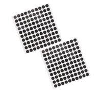 BESTonZON 2 Feuilles Stickers Marqueurs Noirs pour Table de Billard Autocollants Durables Tissé Pastilles Adhésives pour Repérer la Boule de Snooker Lot pour Protection de Nappe de Billard