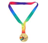 BESTonZON 2 Médailles de Compétition Basketball en Alliage de Zinc Ruban, Finition Dorée, 2 Pièces, Médailles Sportives pour Remise de Prix et Événements Sportifs