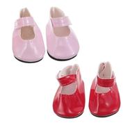 BESTonZON 2 Paires Chaussures De Poupée Mini Chaussures Simulées Prétendant Ornements De Maison De Poupée Photo Unité Centrale