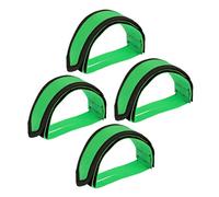 BESTonZON 2 Paires Sangles de Pédales de Réglables Antidérapantes Nylon Durable avec Double Adhésif Adaptées pour Pied et de Route VTT et Lot de Vertes