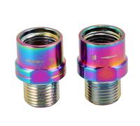 BESTonZON 2 Pièces Adaptateurs Pédales Rallonges Robustes Usure Prolongateurs pour Pédales VTT Protection Manivelle et Confort Genoux Lot de Colorées
