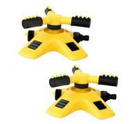 BESTonZON 2 pièces Arroseur Rotatif Automatique Résistant Pulvérisateur Eau pour Pelouse Jardinières et Économies Eau