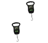 BESTonZON 2 Pièces Balance Suspendue Électronique avec Écran LCD Pèse Bagage Portable avec Crochet Pratique et à Eau pour Voyage et Utilisation