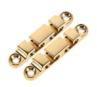 BESTonZON 2 Pièces Barres de Retenue de Cordes de Guitare Basse Électrique Or avec Vis de Montage Stabilisateur de Guitare Conception Détuning pour Précision Optimales
