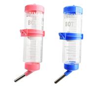 BESTonZON 2 pièces Biberon pour Animaux de Compagnie avec Système Fuite Bouteille Eau Suspendue pour Lapin Chinchilla et Cochon Installation Facile et Durable