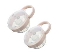 BESTonZON 2 pièces Boîte de Rangement Étanche pour Sucette avec Crochet Portable Étui Antipoussière pour Tétine de Naissance Accessoire Pratique pour Déplacement