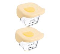 BESTonZON 2 Pièces Bol pour Aliments Lot de Hermétiques Résistants Haute Température Micro Ondes Congélateur Stockage et Réchauffage Portables pour Repas