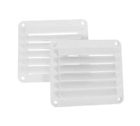 BESTonZON 2 Pièces Calandre de Style Marin évent de Ventilation Marin Ventilateur d'extraction de fenêtre aérateur à Lames pour Bateau Couverture de Gril de Bateau Nylon Blanche