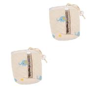 BESTonZON 2 Pièces Chauffe-biberon Manchon De Biberon De Voiture Manchon pour Bouteille Couvercle De Biberon en Verre Manchon Chauffant pour Bouteille De Voyage Coton Beige