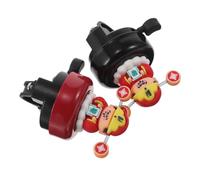 BESTonZON 2 Pièces Children Bike Bell Loud Crisp Sound Cute Cartoon God of Wealth Bicycle Bells for Boys Fit Road Mountain Bikes