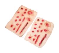 BESTonZON 2 Pièces cicatrice stickers tatouage de cicatrices de zombies décalcomanies de costume de zombie décorations d'halloween déguisement d'halloween jouet autocollants de maquillage
