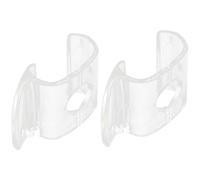 BESTonZON 2 Pièces Clips de Cantonnière Transparents en Plastique Légers pour Stores Horizontaux, Accessoires de Remplacement pour Projets de Maintenance et Remplacement